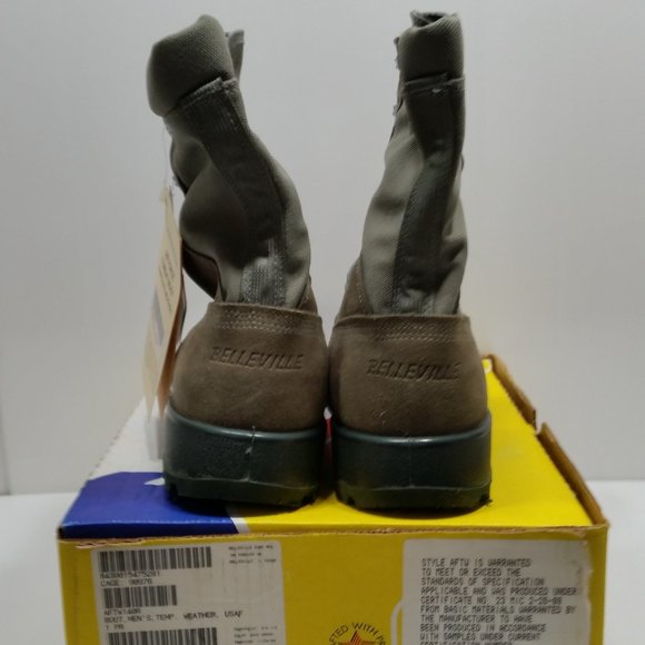 Belleville USAF Temperate Weather Men\'s Combat Gortex BootS SIZE 14R Sage AFTW